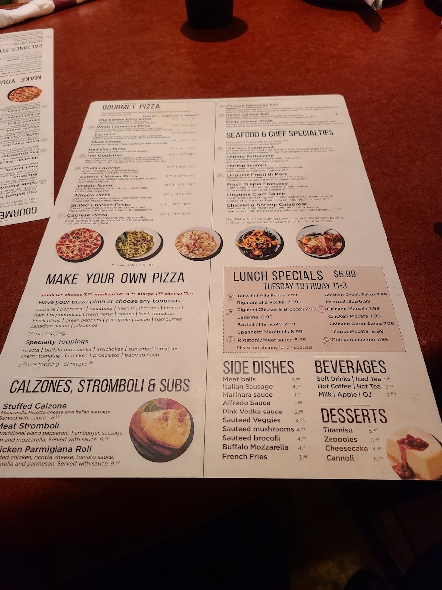 Pronto's Italian Restaurant And Pizza Menu-4