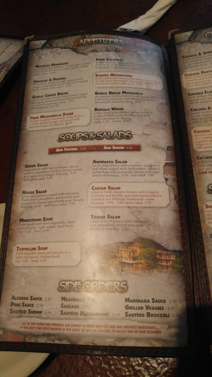 Pronto's Italian Restaurant And Pizza Menu-8